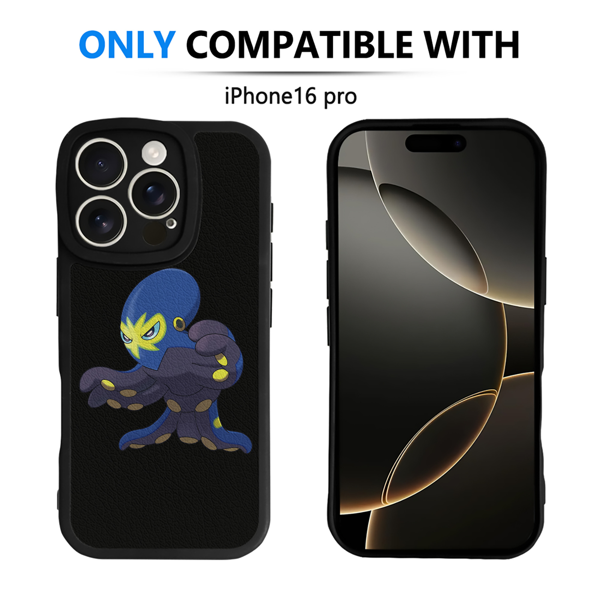 （画像用） ポケットモンスター Pokémon 【iPhone 16シリーズ対応】シリコンスマホケース（レザー調） 材質：シリコン